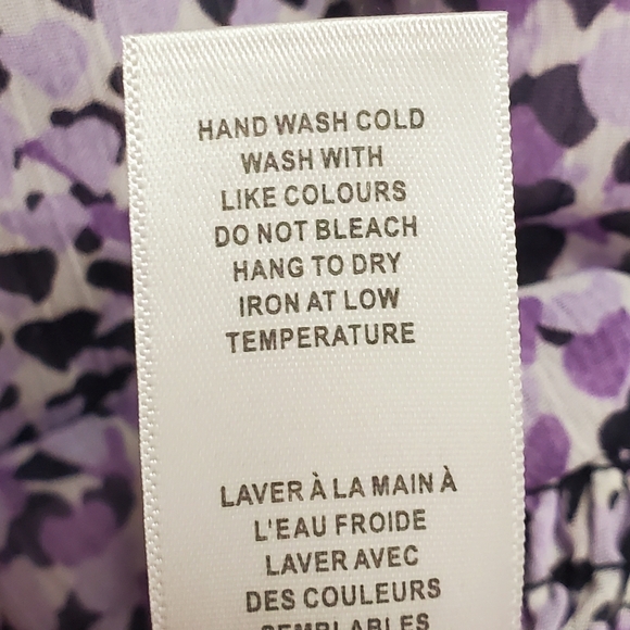 Cleo Long Sleeve Chiffon V-neck Blouse - Picture 10 of 10